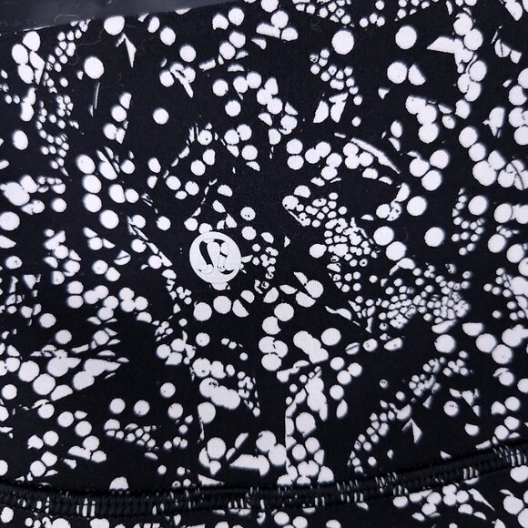Lululemon Leggings Size 2 Yoga Pants 25" High Waist Polka Dots - Picture 6 of 13